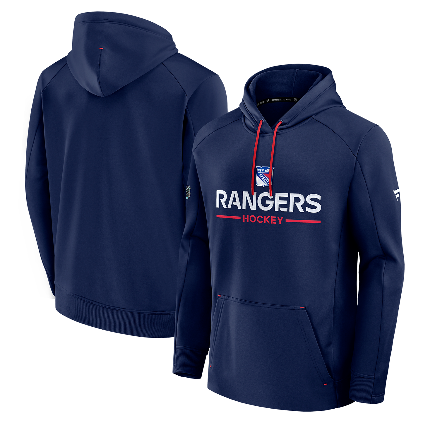 Fanatics Rangers 25-26 Authentic Pro Rink Poly Fleece Hoodie