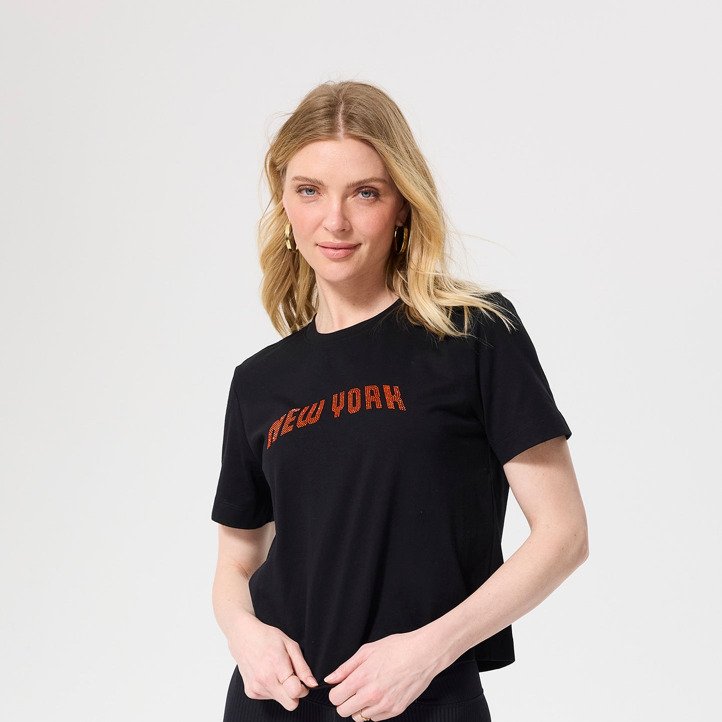 Terez Knicks New York Arch Gem Baby Tee