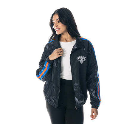 Women's Wild Collective Knicks Floral Track Jacket