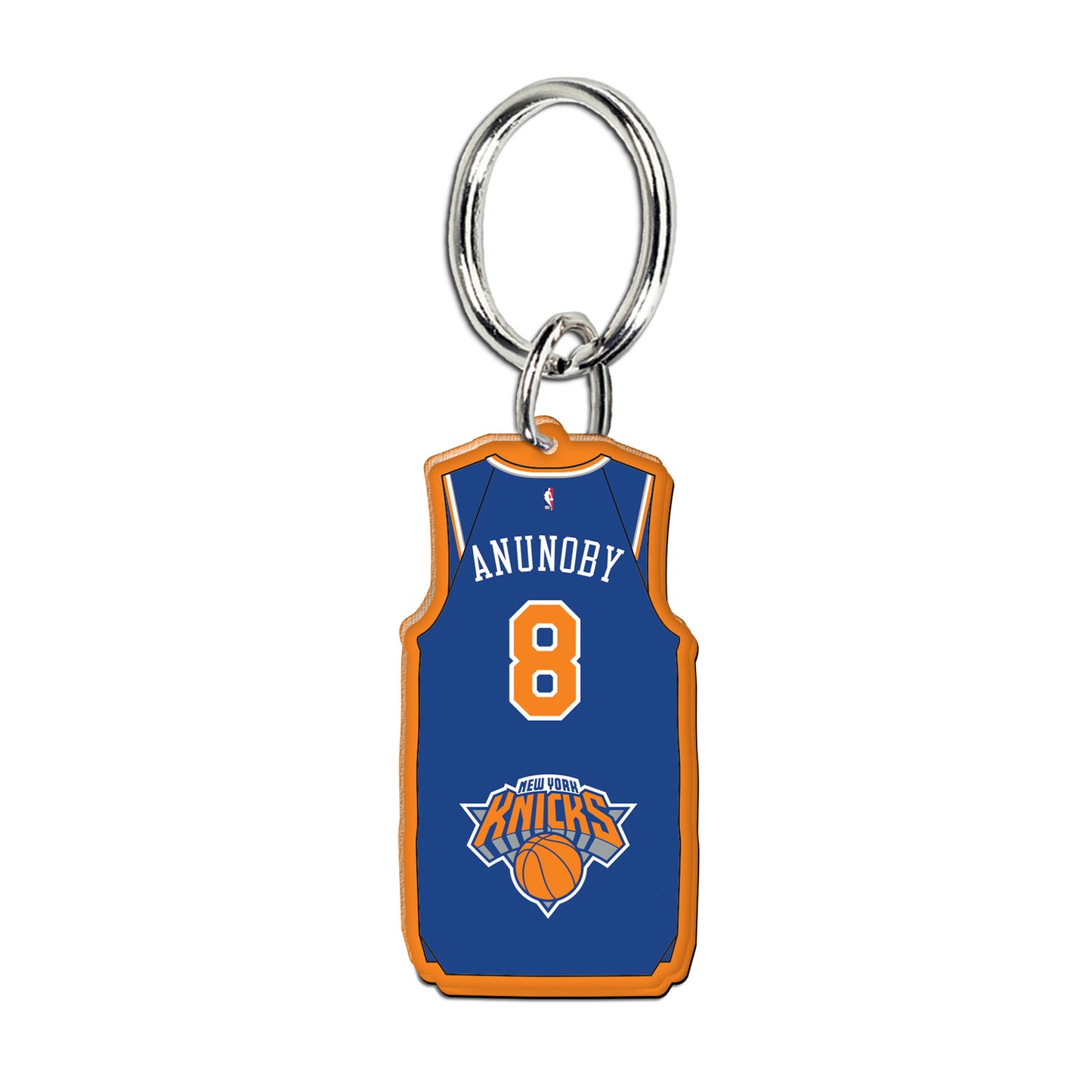 Wincraft Knicks OG Anunoby Jersey Keychain In Blue - Front View