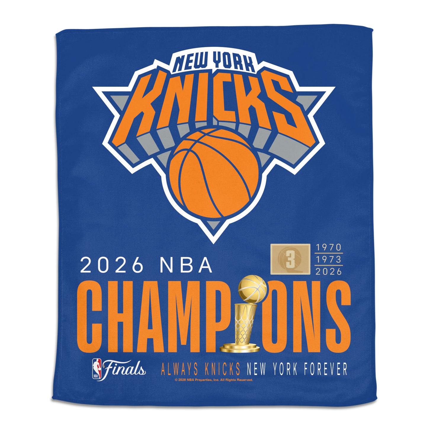 Knicks 2026 NBA Champions Rally Towel