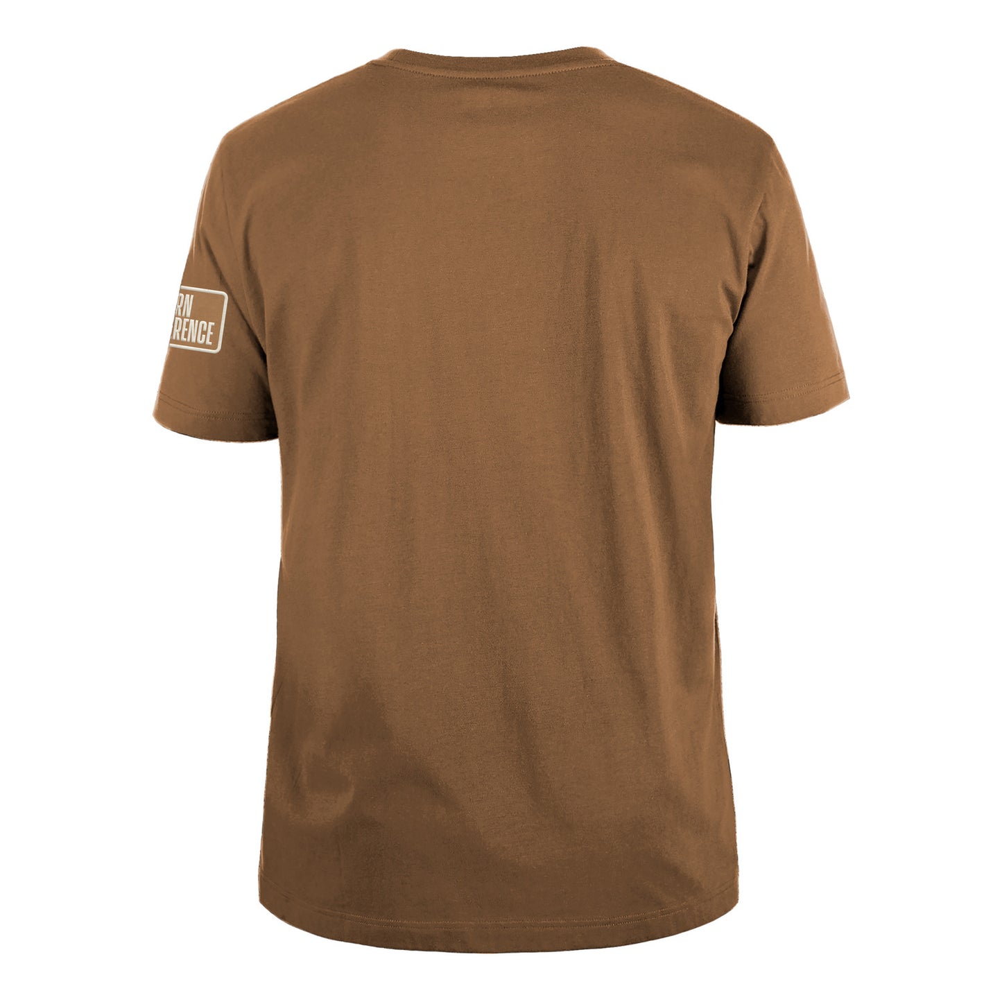 New Era Knicks Logo Select Light Bronze Tee - Back View