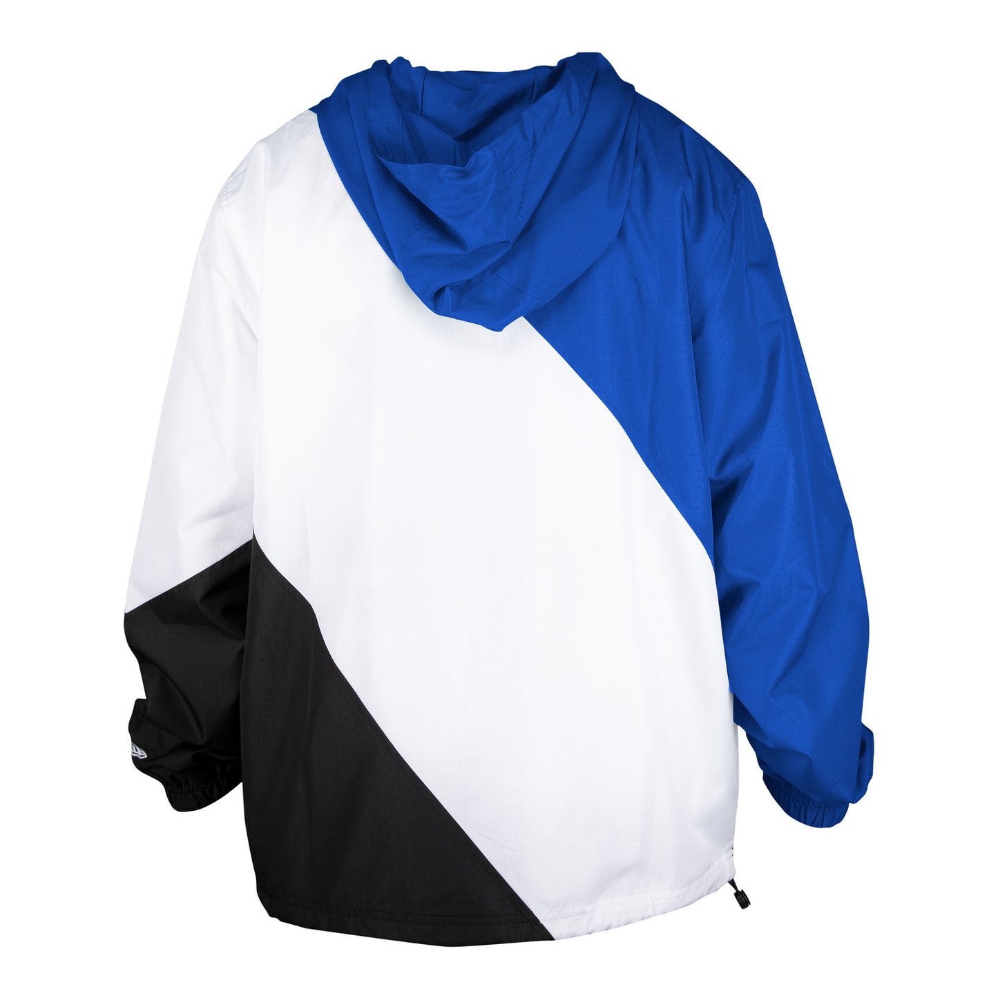 New Era Rangers Sport Classic Retro Windbreaker Jacket In Blue & White - Back View