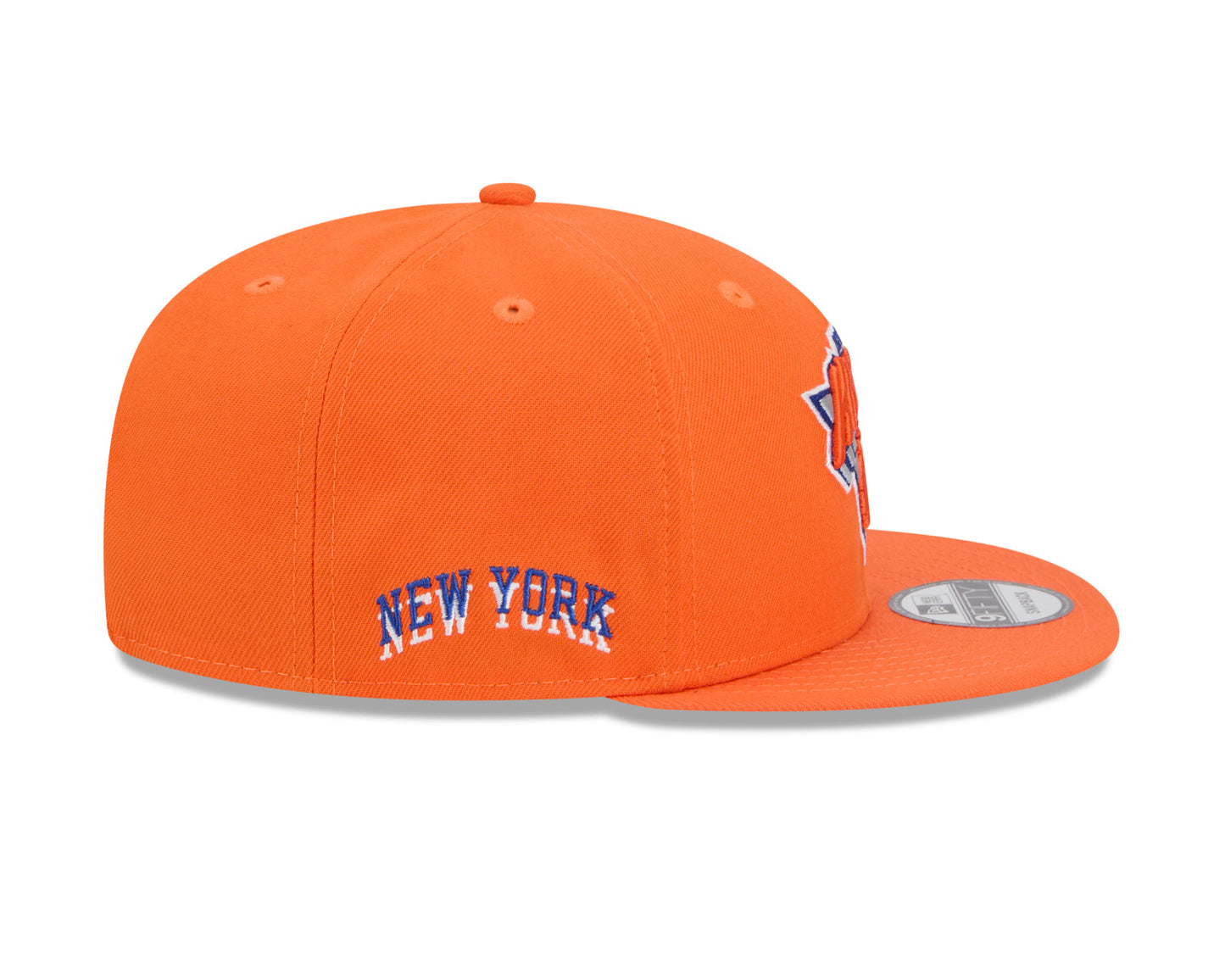 New Era Knicks City Edition 24-25 Alternate 950 Snapback in Orange - Side View 2