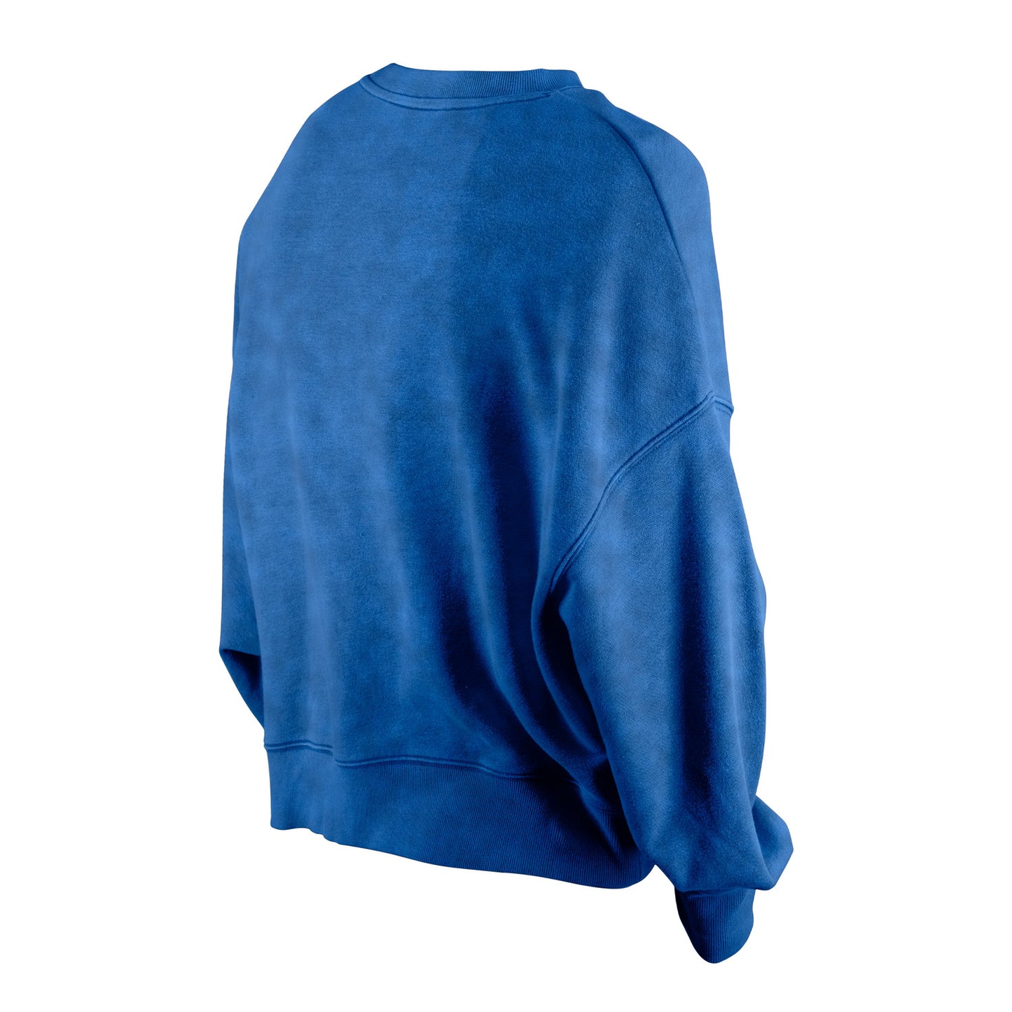 Women's New Era Knicks Throwback Washed Royal Crew - Back View 2