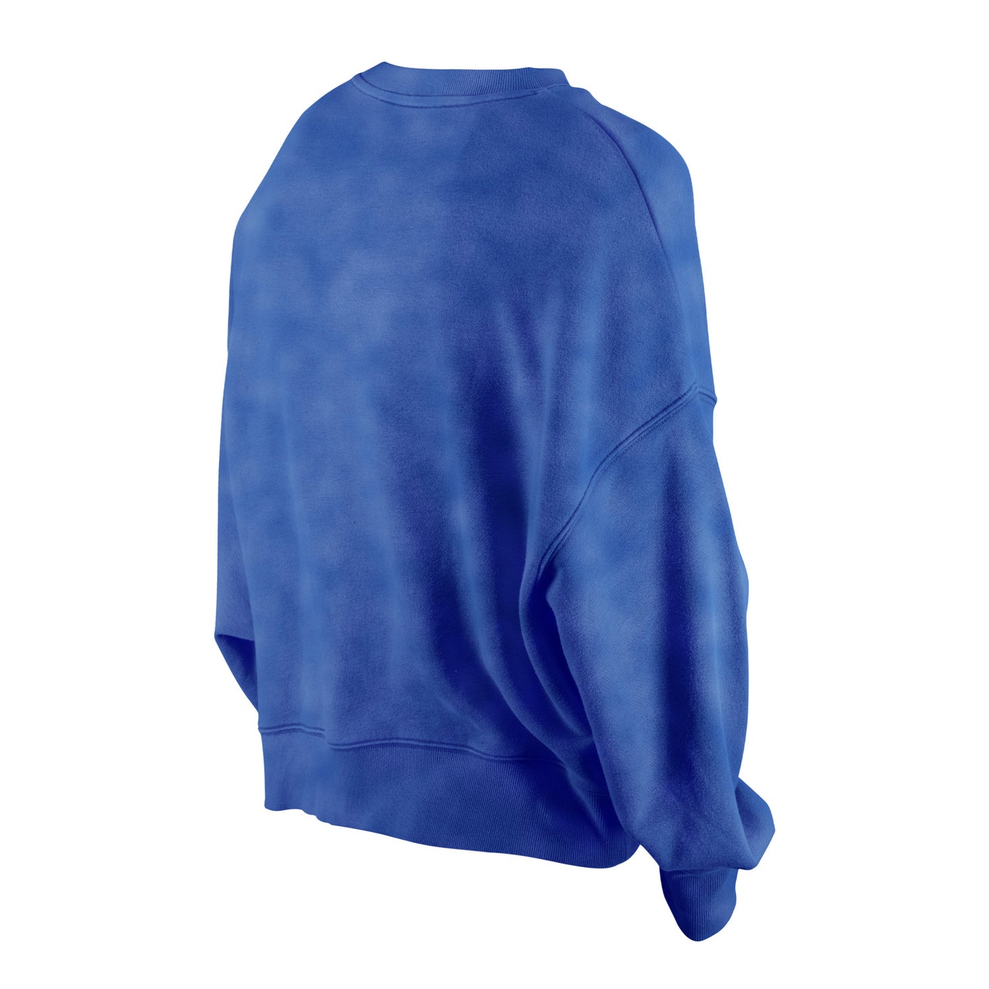 Women's New Era Rangers Throwback Washed Royal Crew - Back View 2
