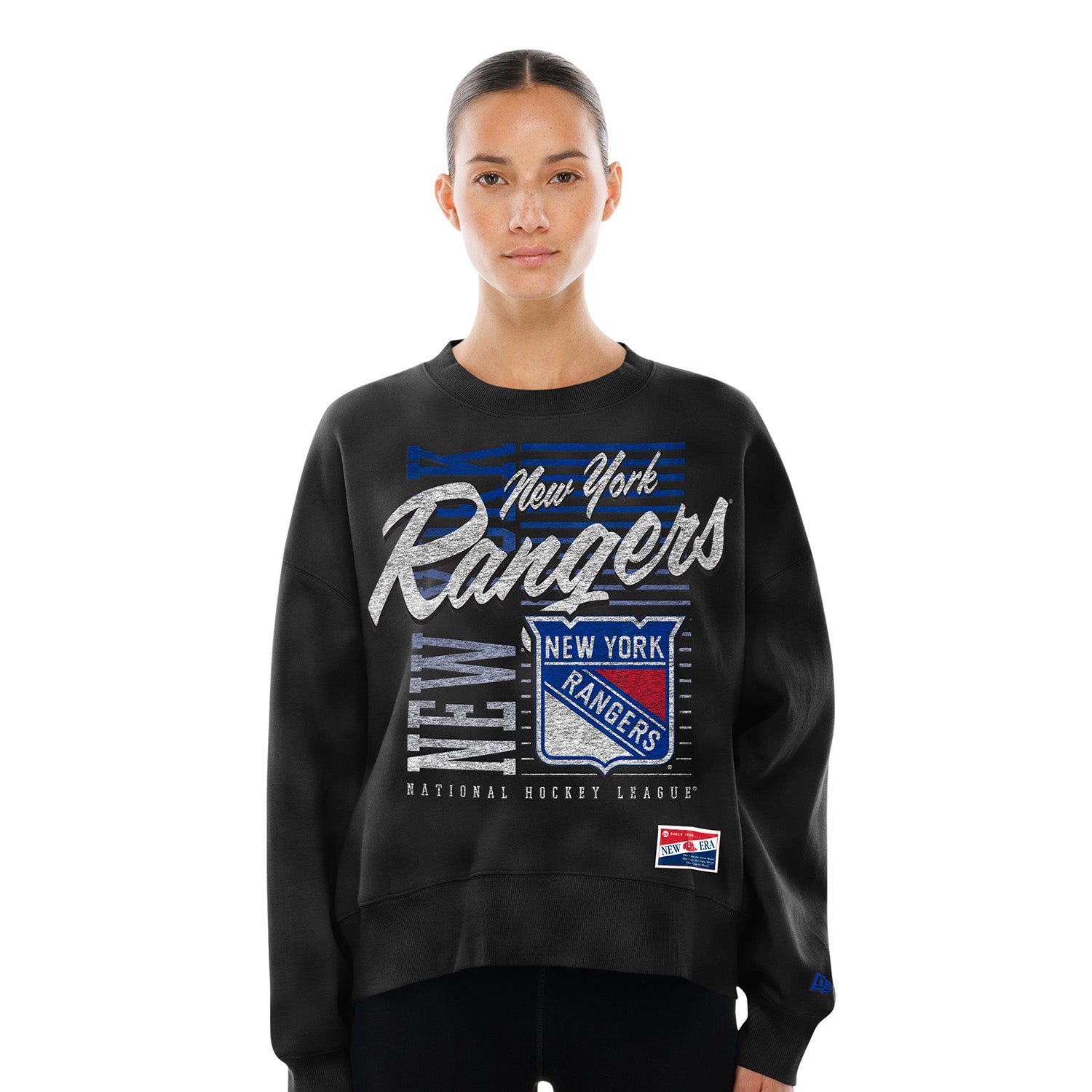 Women's New Era Rangers Throwback Washed Black Crew – Shop