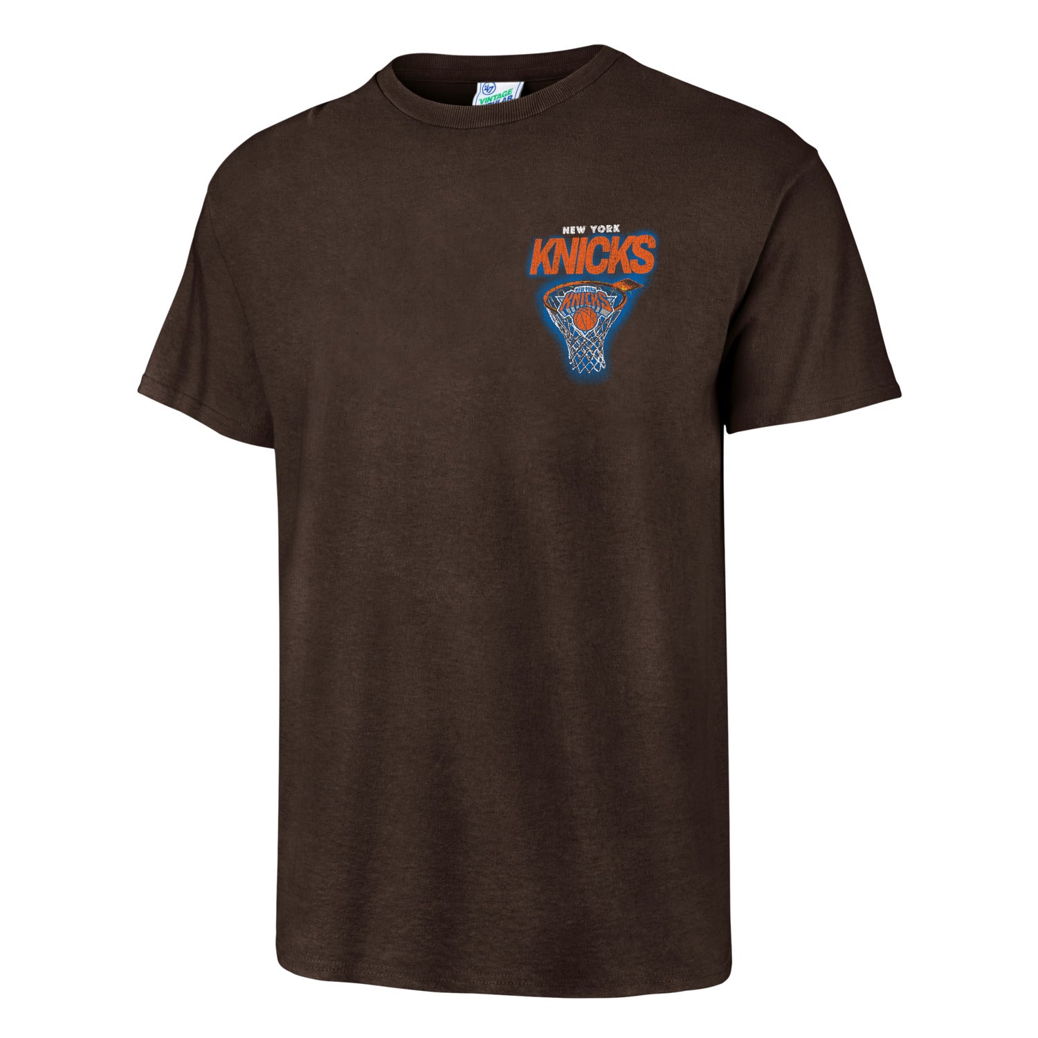 47 Brand Knicks Mocha Dager Tradition Vintage Tubular Tee – Shop