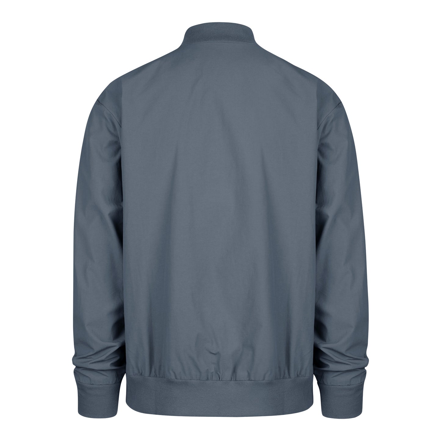 '47 Brand Knicks Basalt Trademark Twill Bomber Jacket In Grey - Back View