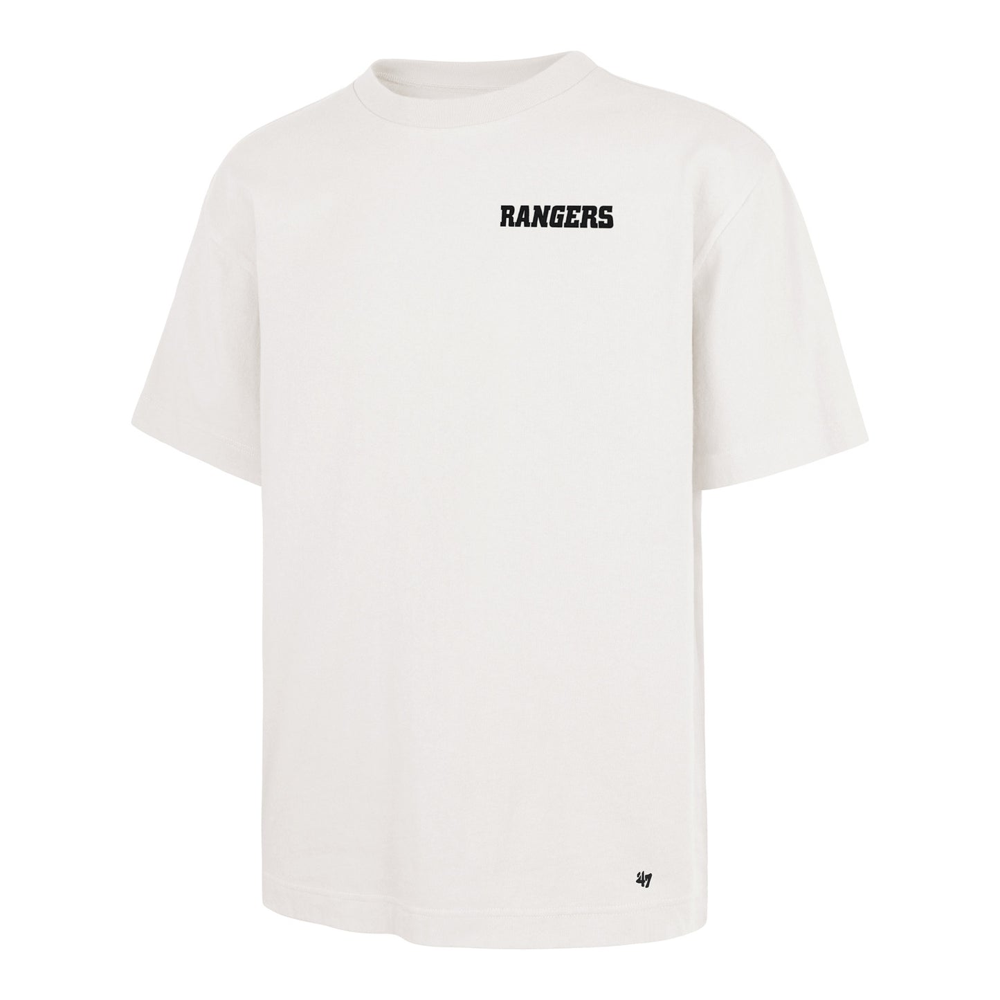 '47 Brand Rangers Sandstone Postered Foundation Tee In White - Front View