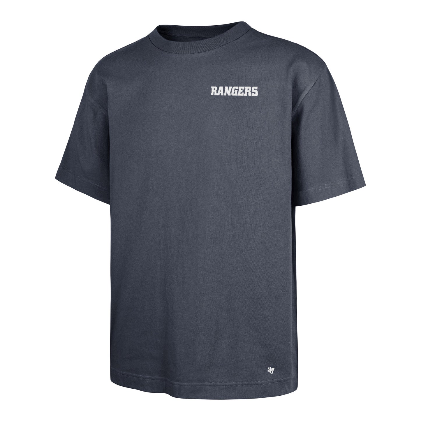 '47 Brand Rangers Basalt Postered Foundation Tee In Grey - Front View