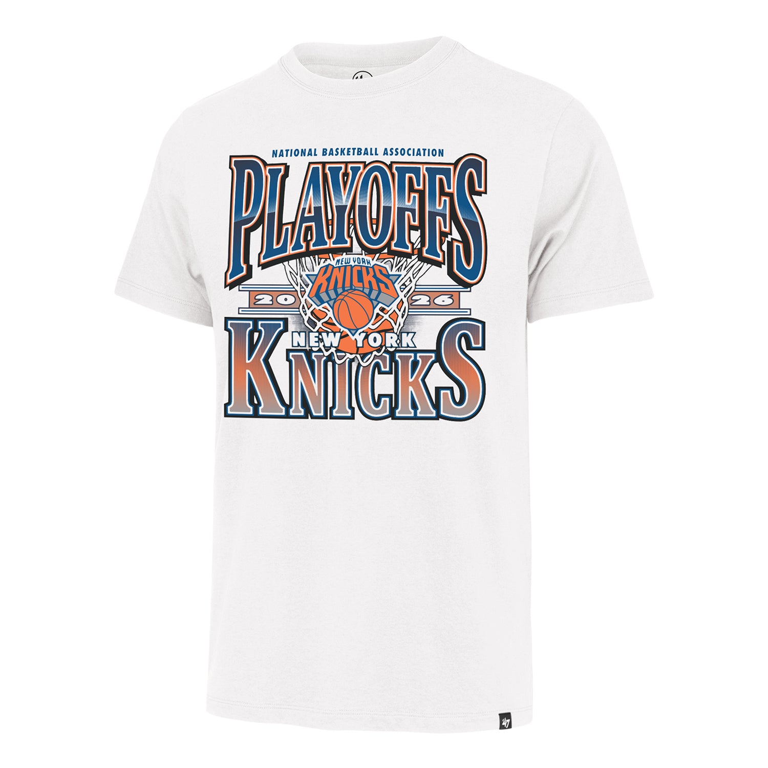 47 Brand Knicks Playoffs 2026 Franklin Tee – Shop Madison Square