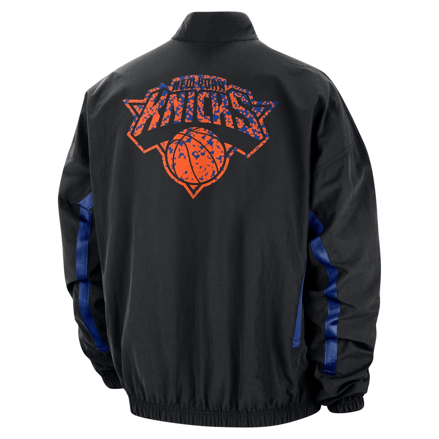 Nike Knicks DNA Woven Nylon Jacket In Black - Back View