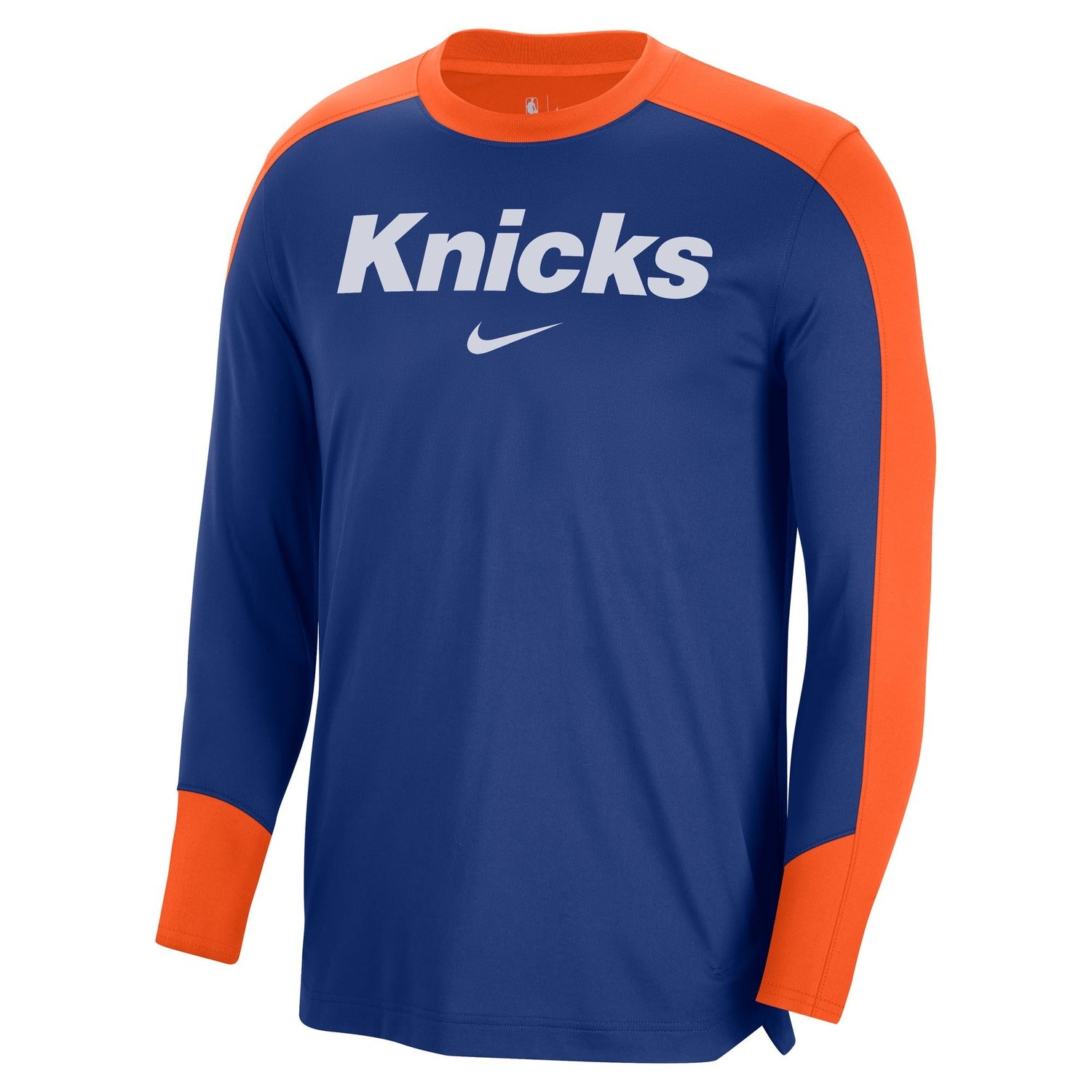 Nike Knicks On Court 24 25 Drifit Pregame Longsleeve Tee Shop Madison Square Garden