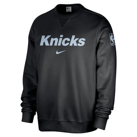 Nike Knicks Black Standard Issue Wordmark Crew