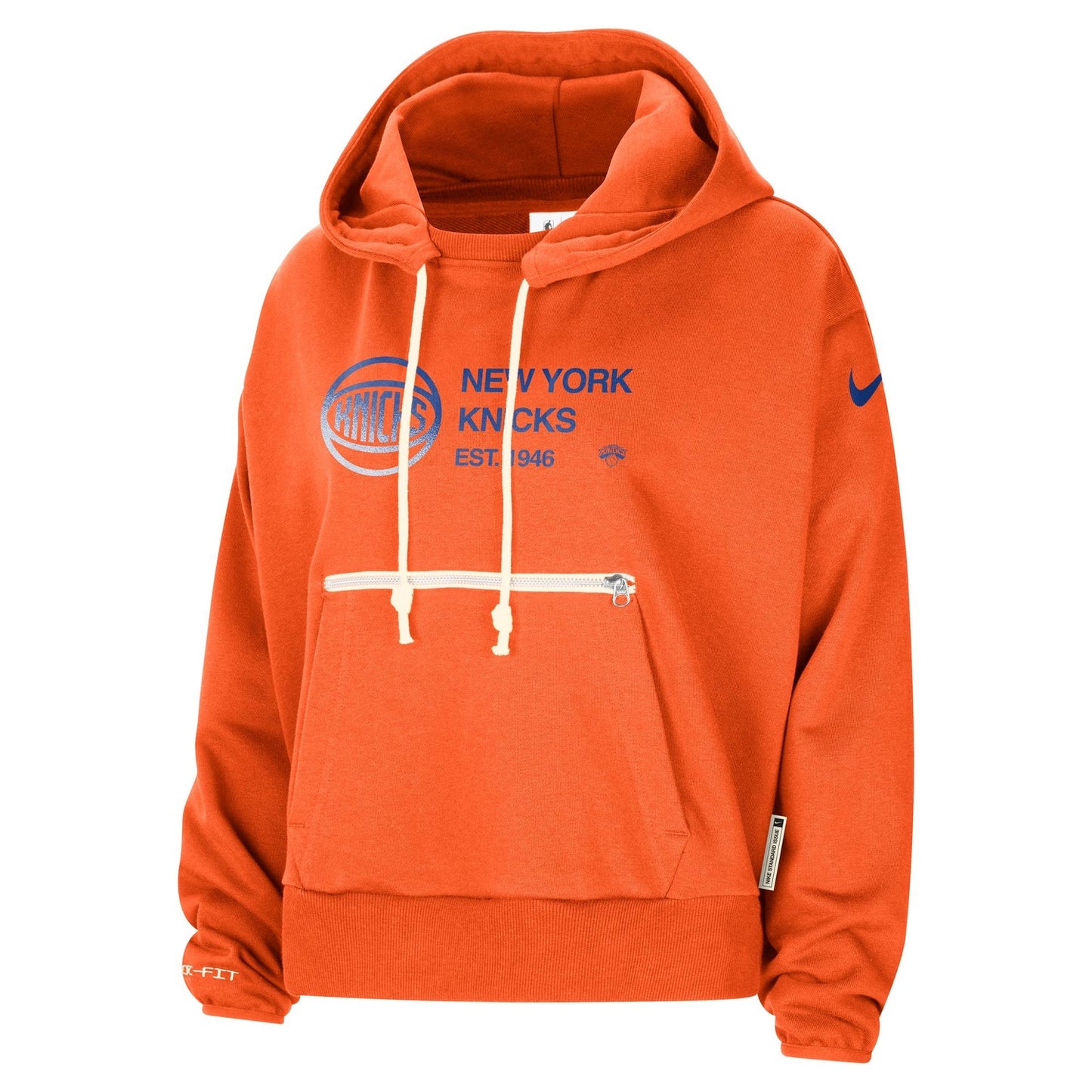 Women's Nike Knicks Courtside Orange Standard Issue Hoodie