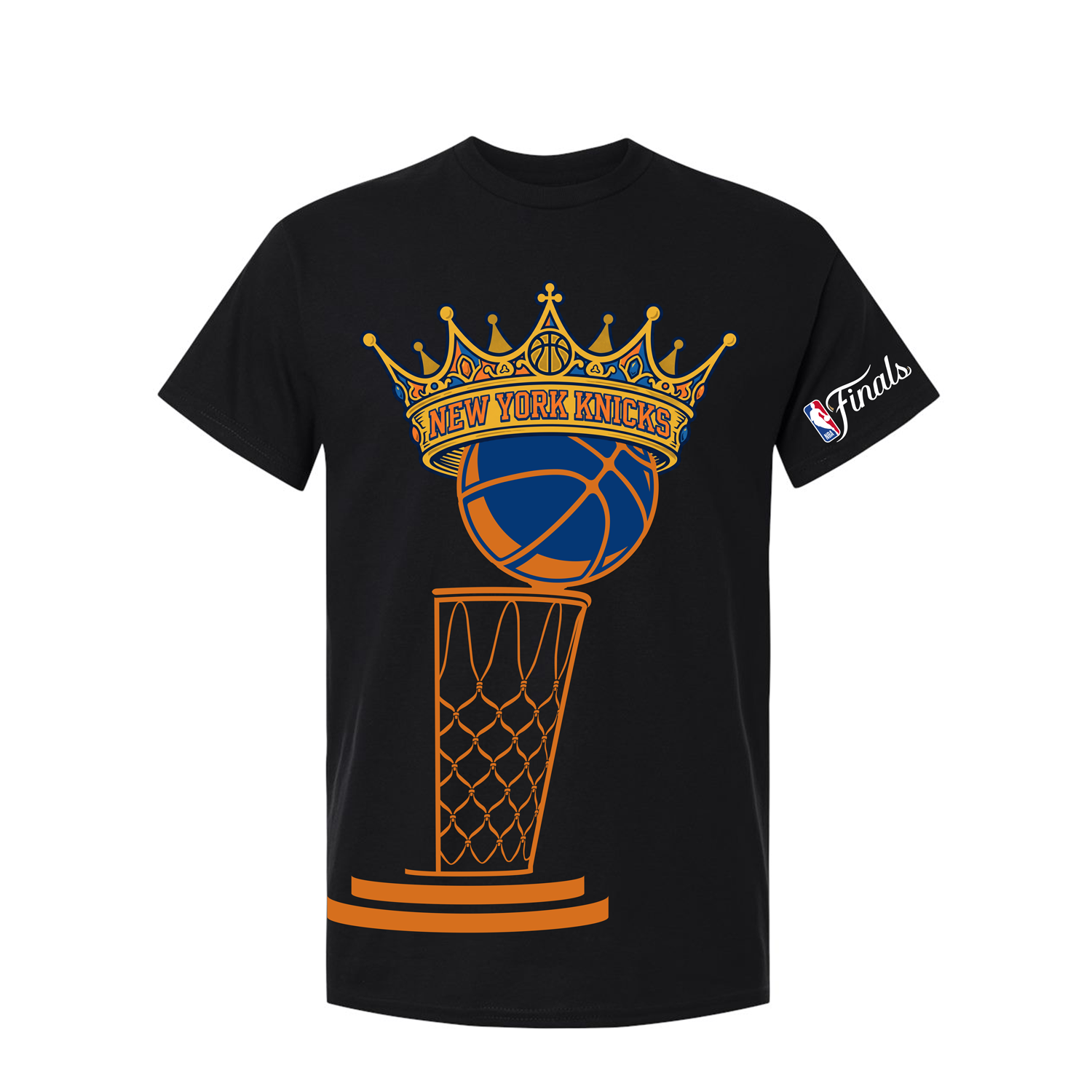 nba finals gear Knicks 2026 NBA Champions Exclusive Trophy Crown Tee – Shop Madison Square Garden