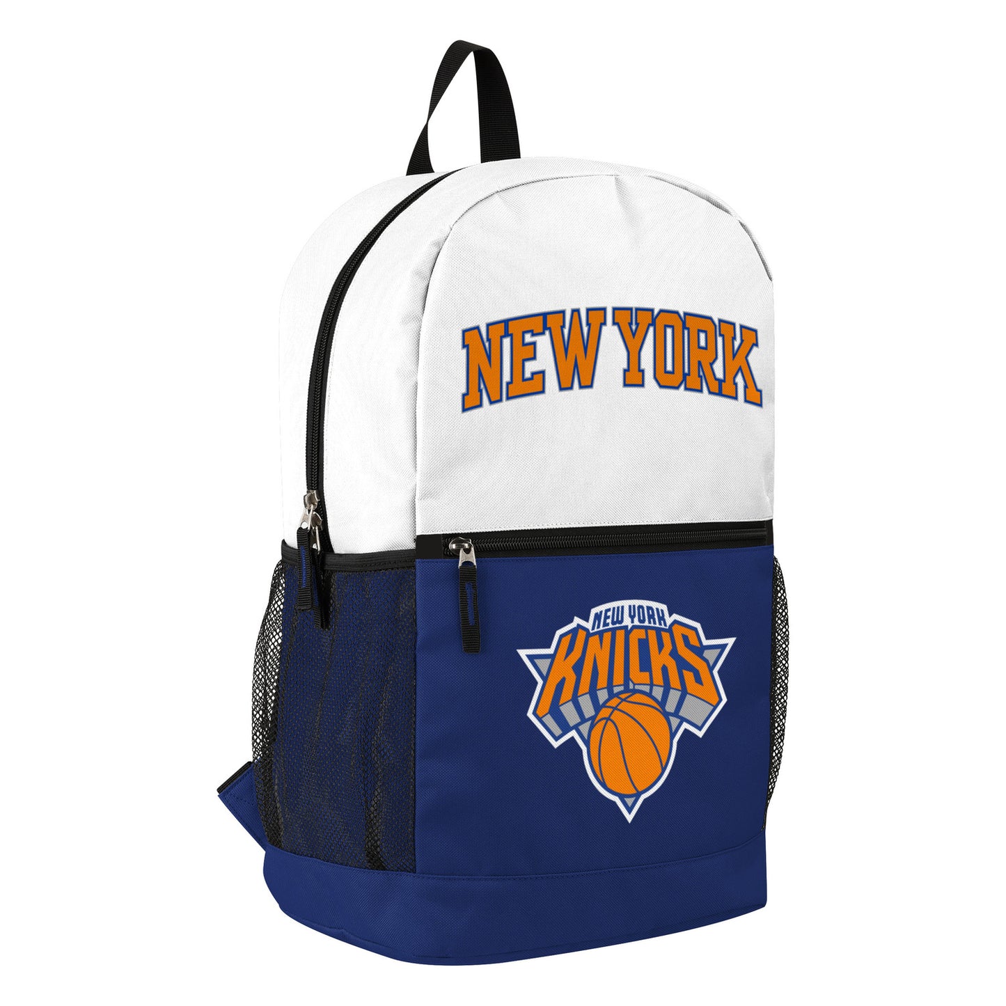 Knicks Big Logo Colorpack Backpack In Blue & White - Left Side View
