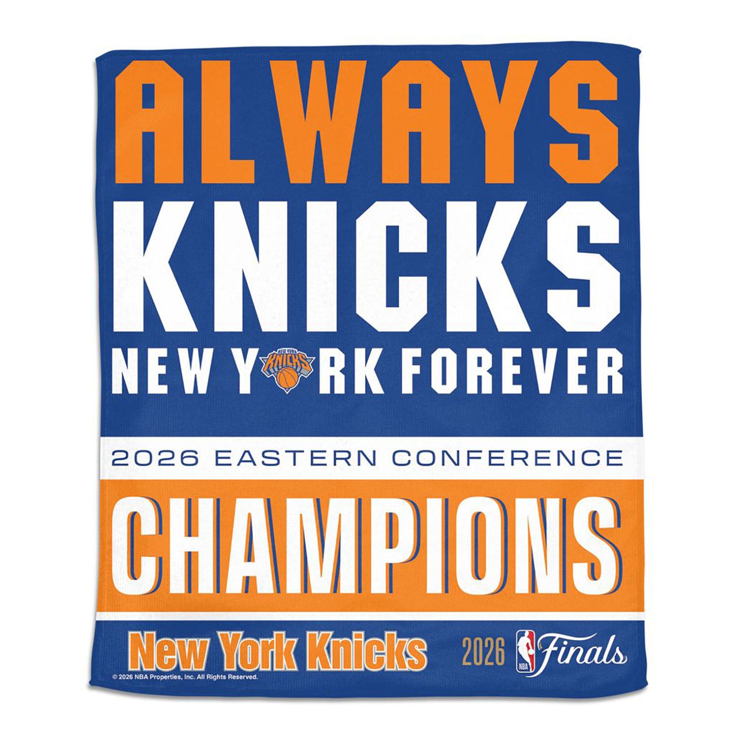 メンテナンス Knicks Knicks Playoffs 26 Eastern Conference Champs Rally Towel – Shop