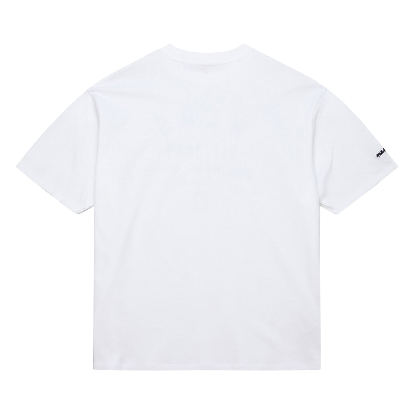 Women's Mitchell & Ness Knicks White Boyfriend Tee - Back View 2