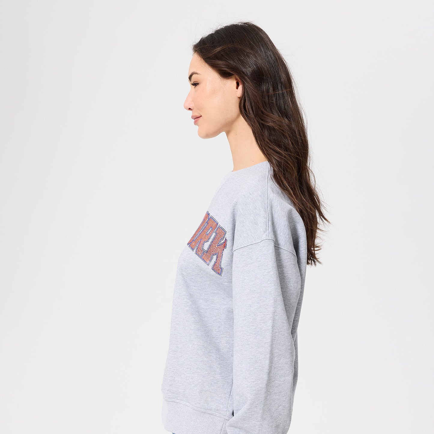 Terez Knicks New York Wordmark Classic Gems Crewneck