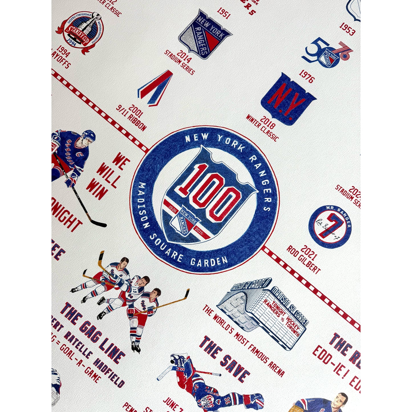 Centennial Hand Drawn Print