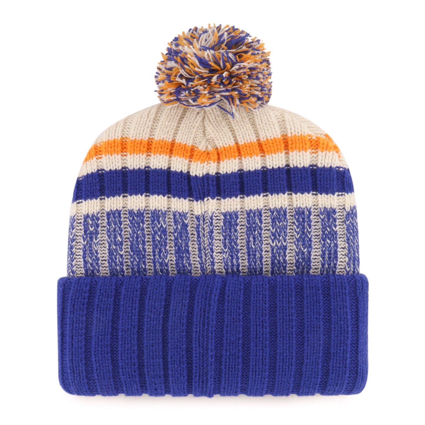 '47 Brand Knicks Natural Long Range Pom Cuff Knit