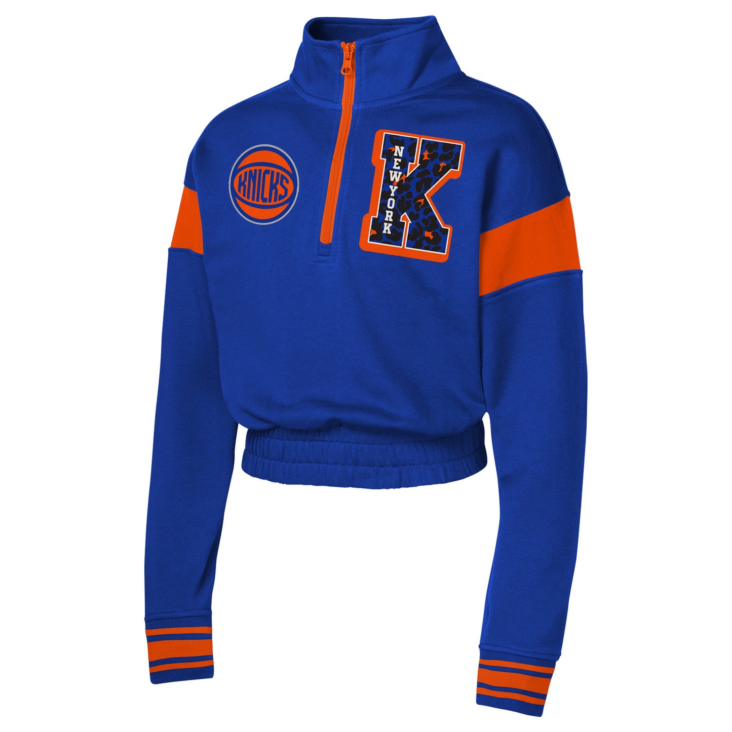 Youth Girls Knicks Box Out Fashion Quarter Zip