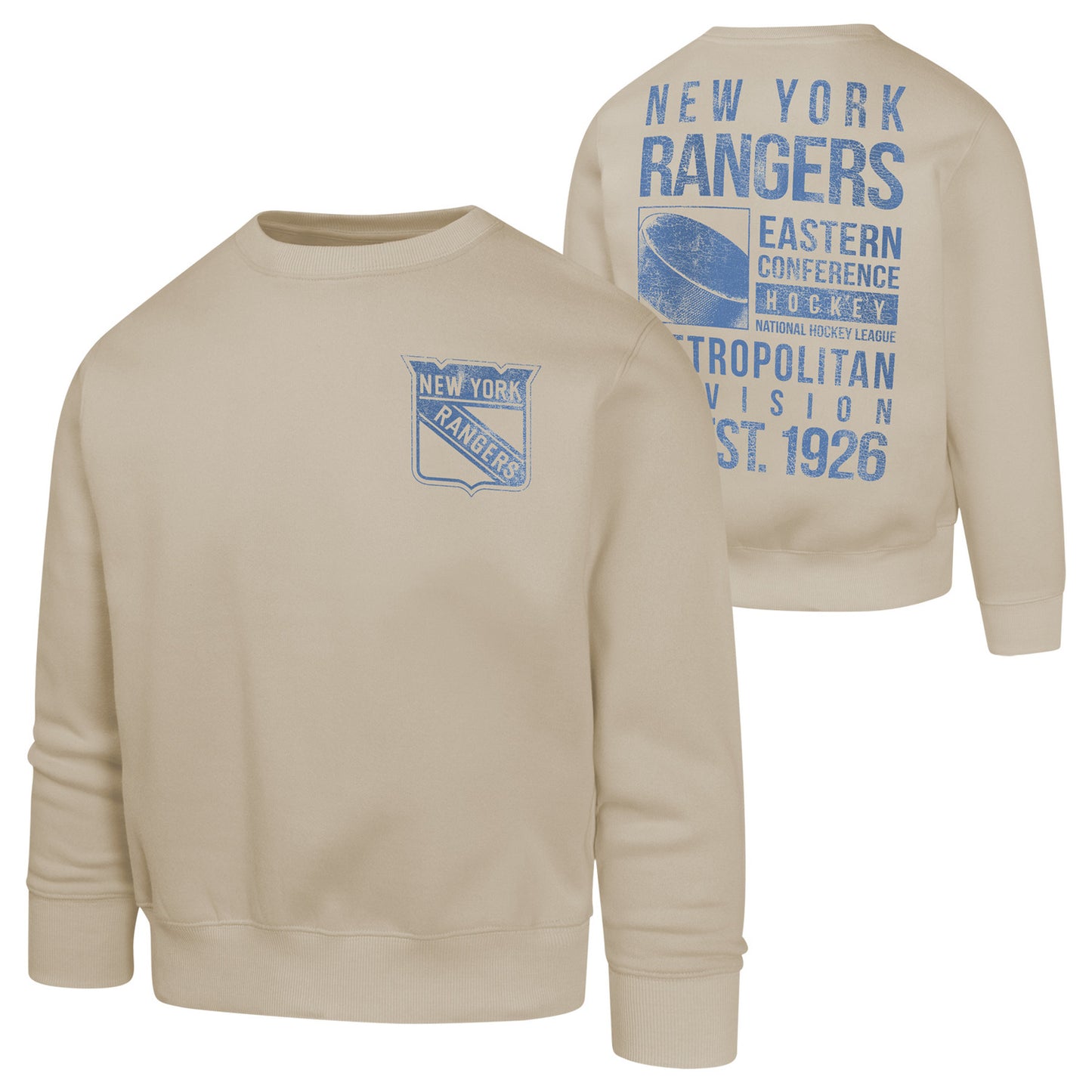 Youth Rangers Sign of the Times Crew In Tan - Front & Back View