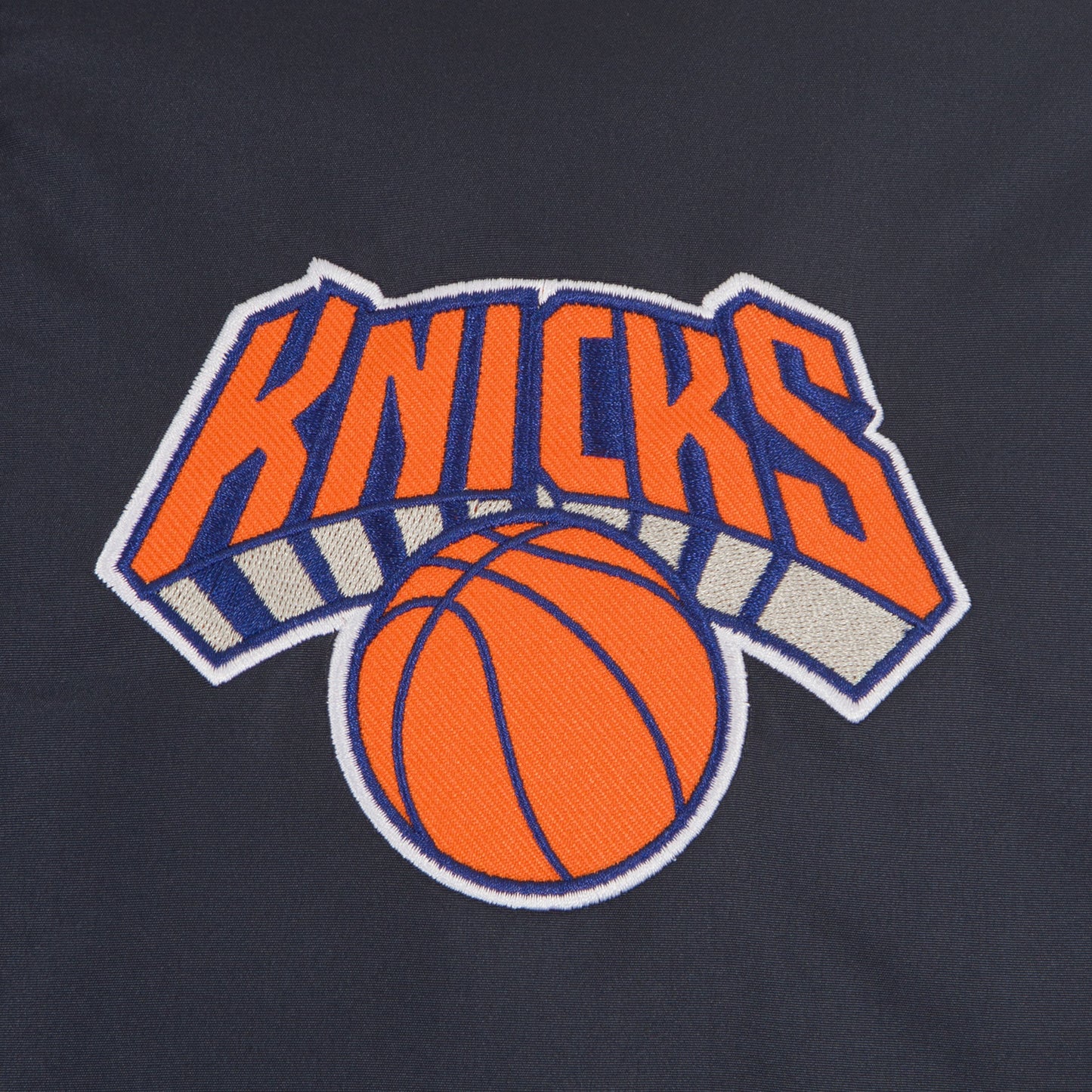 JH Design Knicks Two Tone Wool Reversible Navy/Cream Varsity Jacket