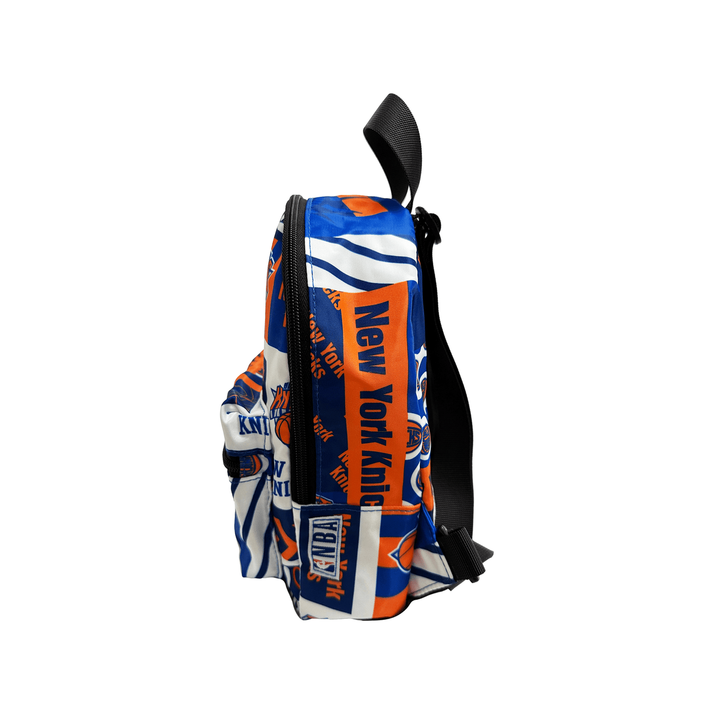 Knicks All Over Print Mini Backpack In Blue - Side View