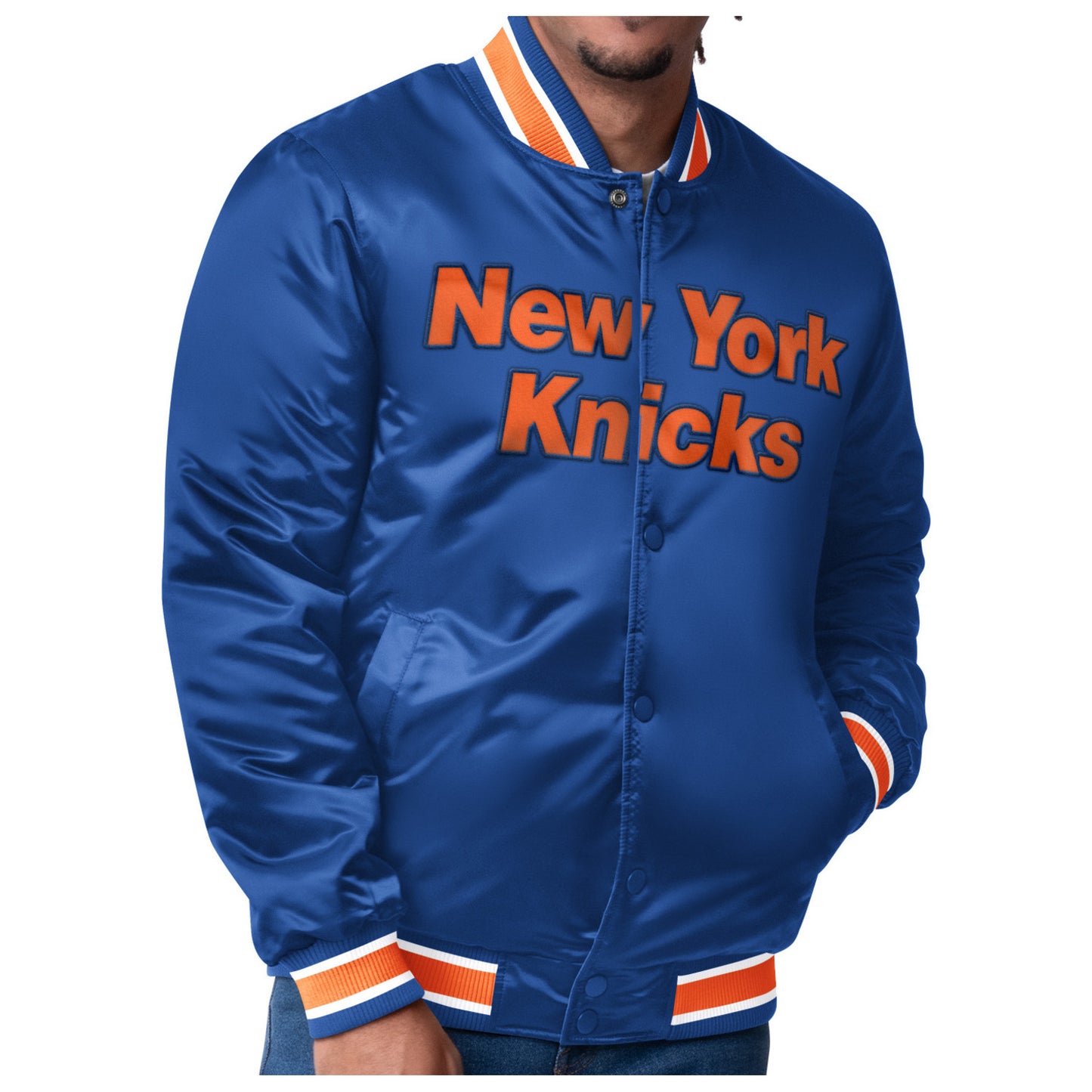 Starter Knicks Closer Reversible Satin Jacket