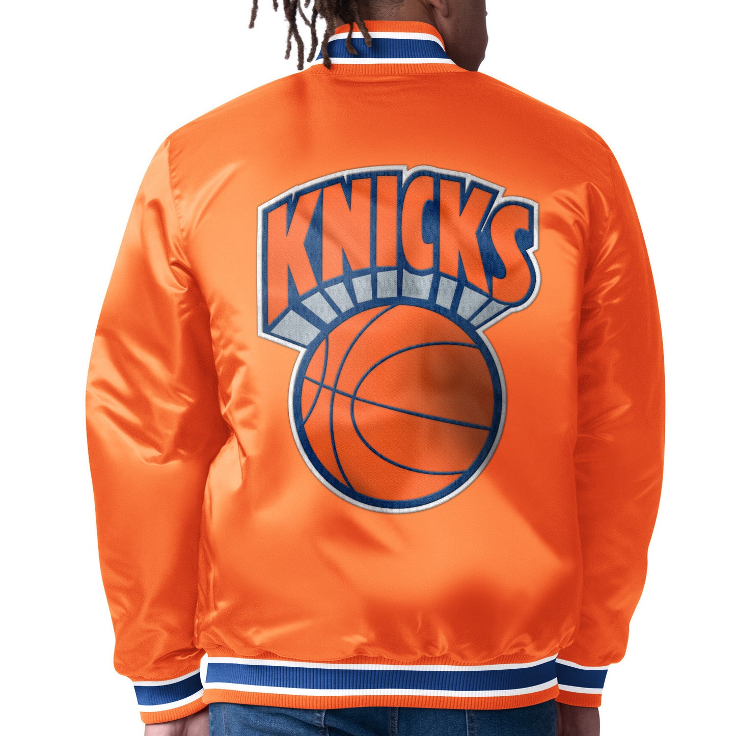 Starter Knicks Closer Reversible Satin Jacket