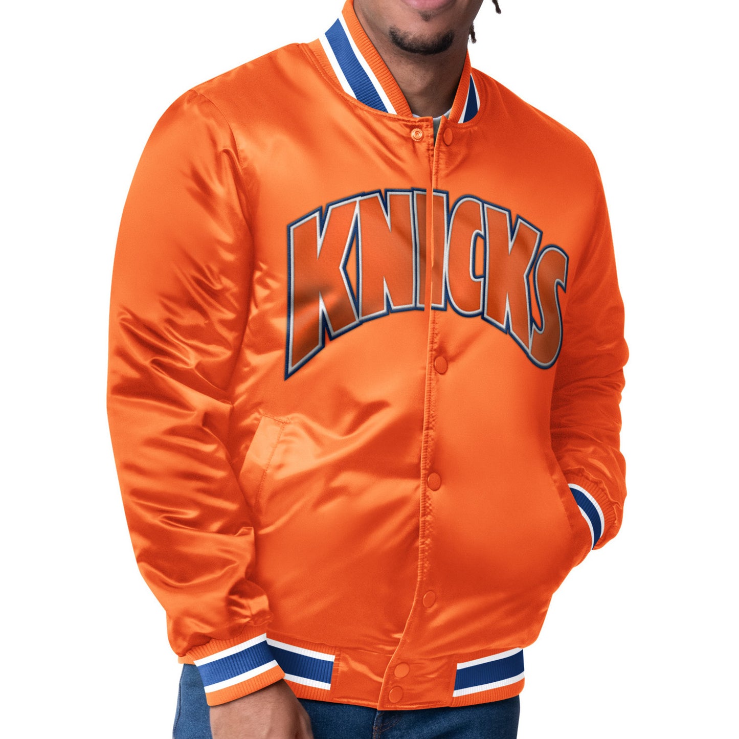 Starter Knicks Closer Reversible Satin Jacket