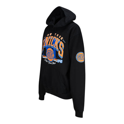 QORE x Knicks Raised Bubble Print Hoodie - Angled Left Side