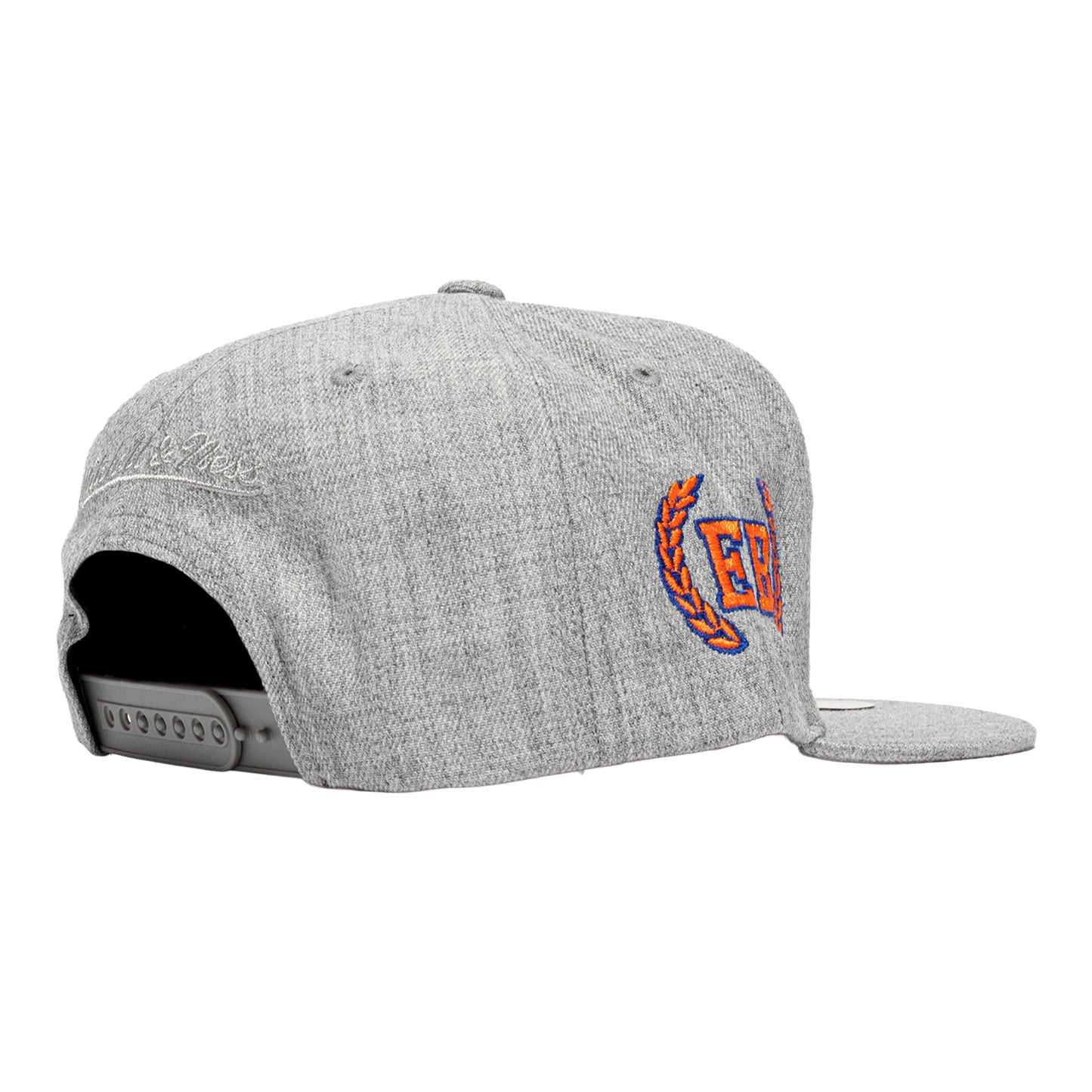 Knicks x Extra Butter x Mitchell & Ness Origin Snapback In Grey - Back View