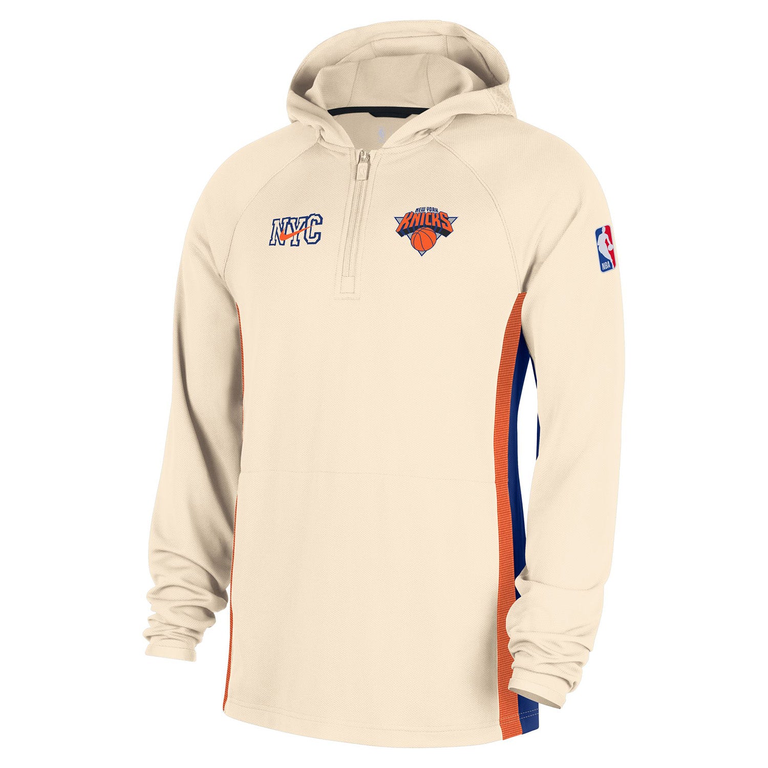 Bic upNIKE 刺繍ロゴ セットアップ 希少カラー 上下セット Nike Knicks City Edition 2025-26 Dri-fit Zone Half Zip Hoodie