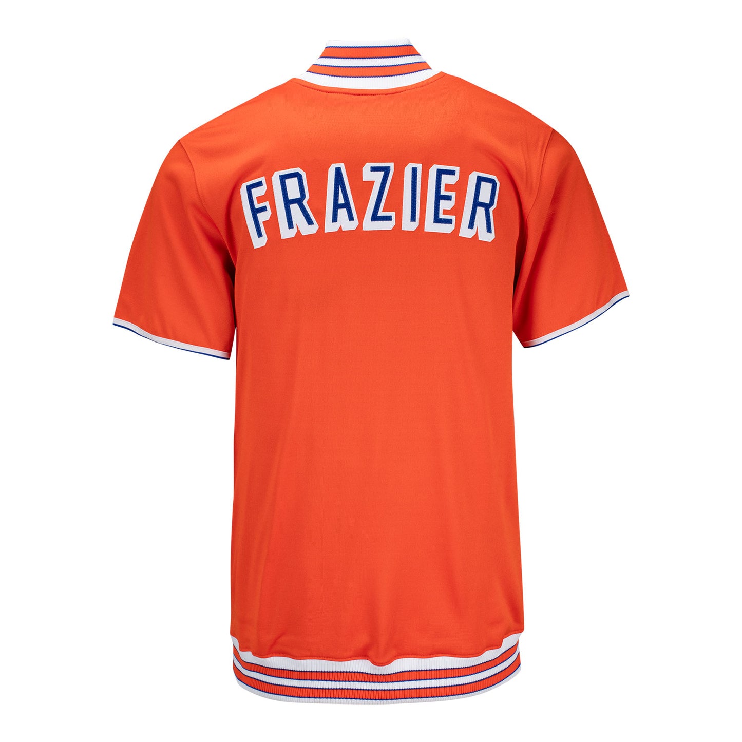 Mitchell & Ness Knicks Walt Frazier 1968 Shooting Shirt In Orange - Back View