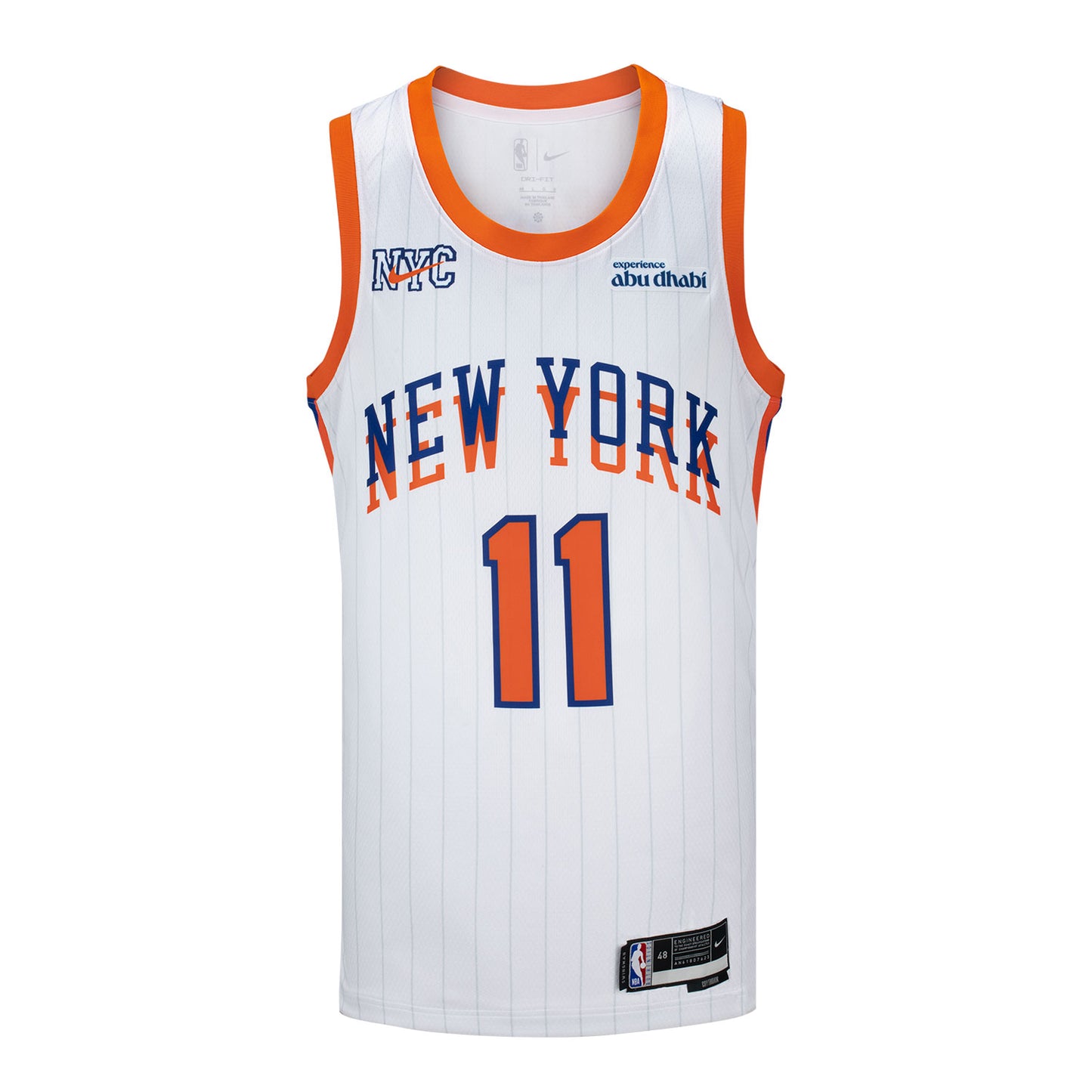 2024-25 Nike Knicks Jalen Brunson CITY EDITION Swingman Jersey In White - Front View