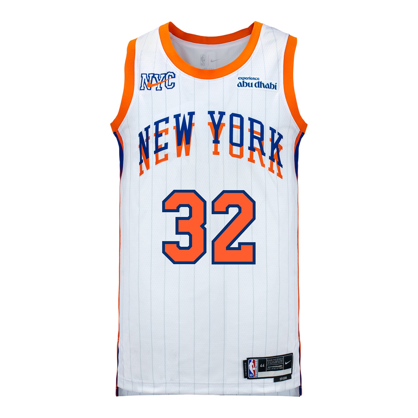 2024-25 Nike Knicks Karl-Anthony Towns CITY EDITION Swingman Jersey In White - Front View