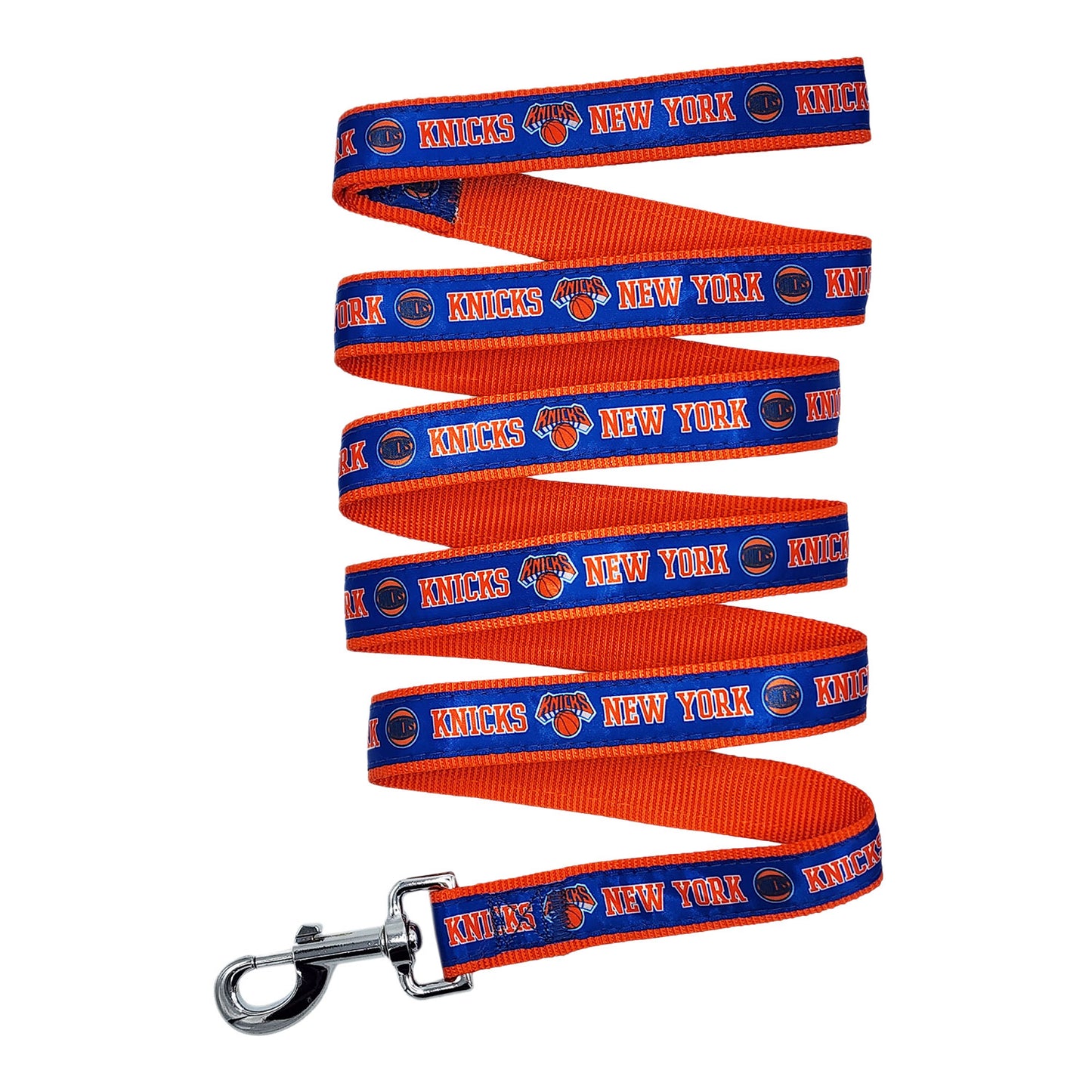 New York Knicks Pet Satin Leash - In Blue - Main View