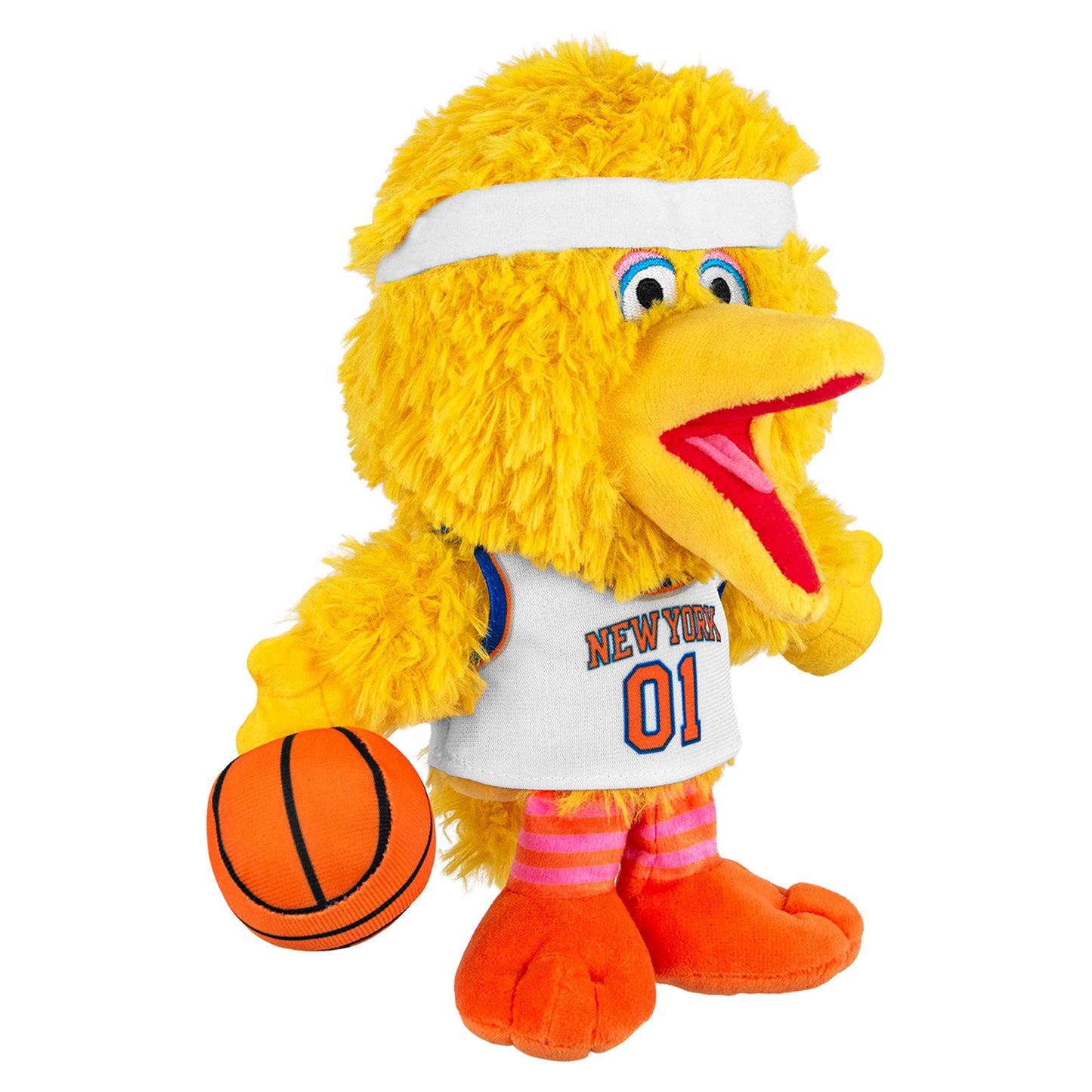 Uncanny Brands Knicks Sesame Street Big Bird 8" Kuricha Sitting Plush - Side View