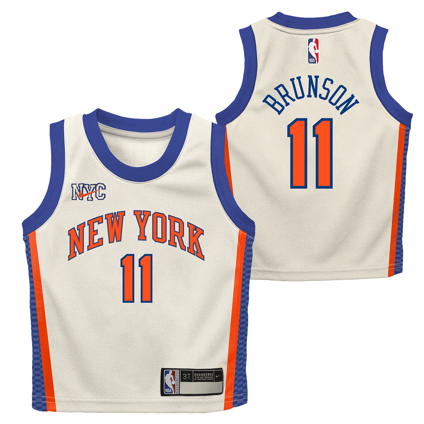 Kids 2025-26 Knicks Jalen Brunson City Edition Jersey - Full View