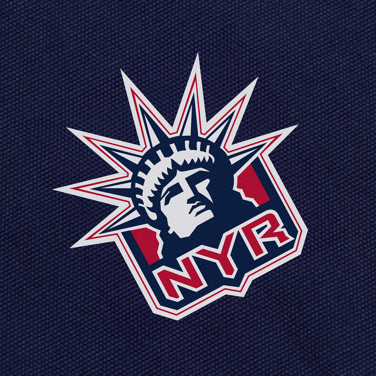 NYON x Rangers Navy Script Standard Tote - Logo View