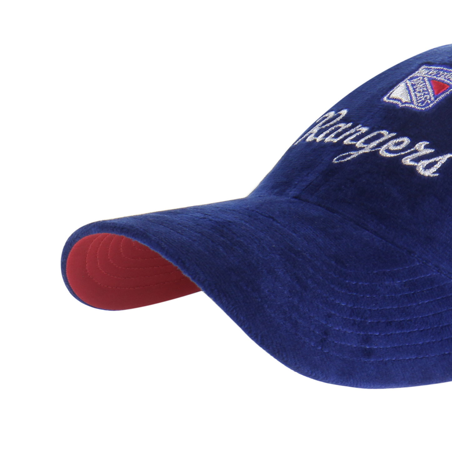 Women's 47 Brand Rangers Royal Spirited Clean Up - Bill View