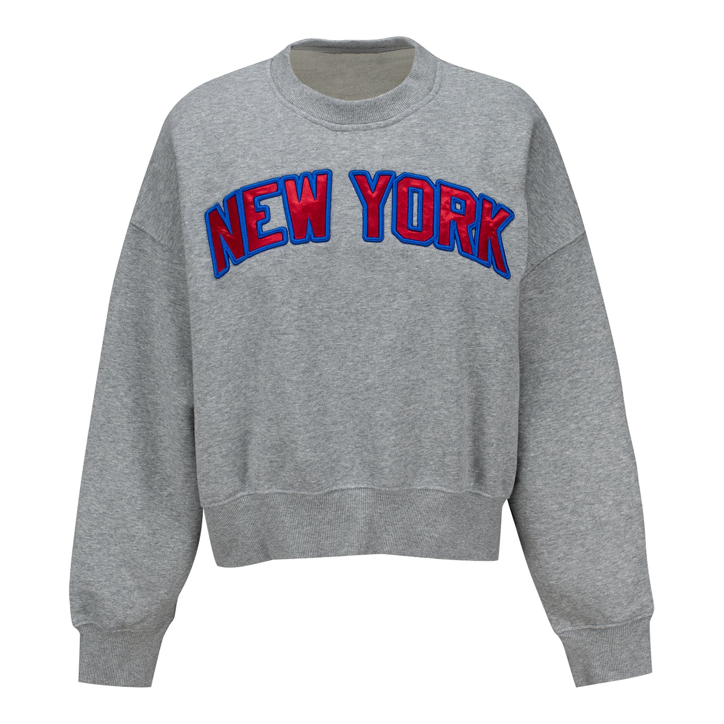 Women's New Era Rangers Sport Classic New York Crew In Grey - Front View