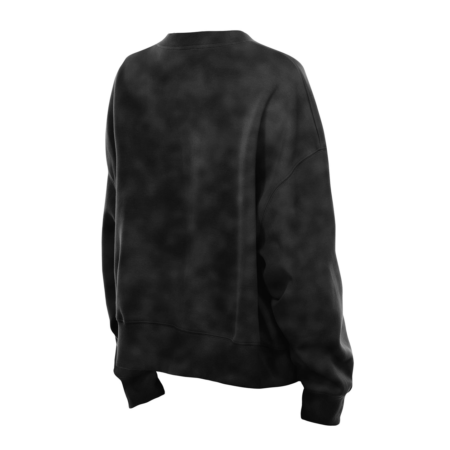 Women's New Era Rangers Throwback Washed Black Crew - Back View