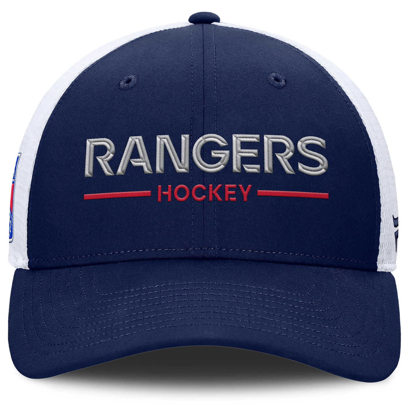 Fanatics Rangers 25-26 Authentic Pro Rink Structured Meshback Hat - Front View