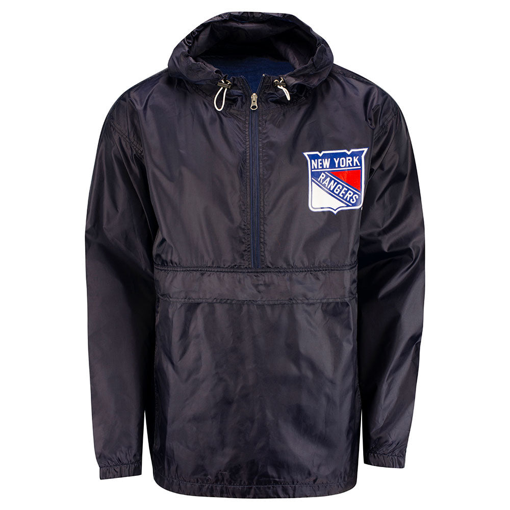 Rangers 1/4 Zip Anorak Jacket In Blue - Front View