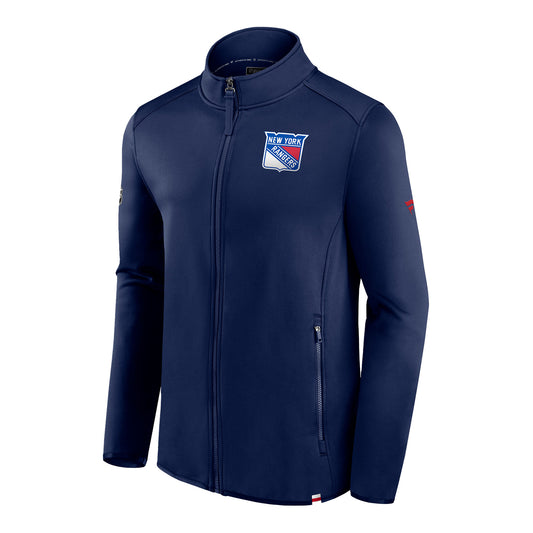 Fanatics Rangers 23-24 Authentic Pro Fleece Full Zip Jacket - Front View